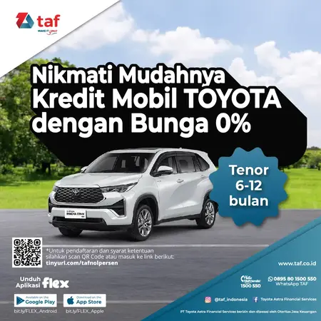 Promo Toyota Bunga 0%